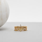 Finished: Tiny Little Sparkle Ring with Yellow Sapphire and Diamonds TWVS