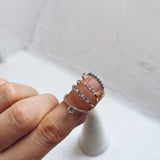 Finished: Brigitte Ring with Lavender Sapphires and Diamonds