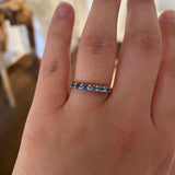 Finished: 24 Hour Auction! Mini Angel Ring with Light Blue Sapphires