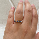 Finished: 24 Hour Auction! Mini Angel Ring with Light Blue Sapphires