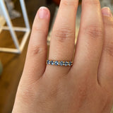 Finished: 24 Hour Auction! Mini Angel Ring with Light Blue Sapphires